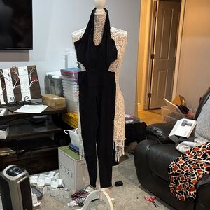 FP Movement by Free People Black Halter Jumpsuit